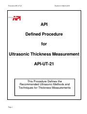 ultrasonic thickness measurement training|ut thickness measurement procedure pdf.